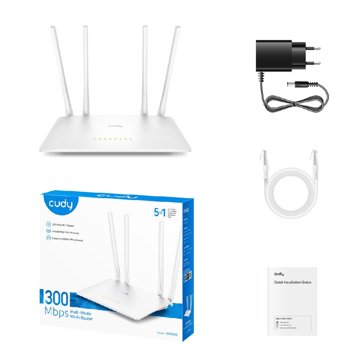 Access Point Cudy WR300S N300 - Image 3