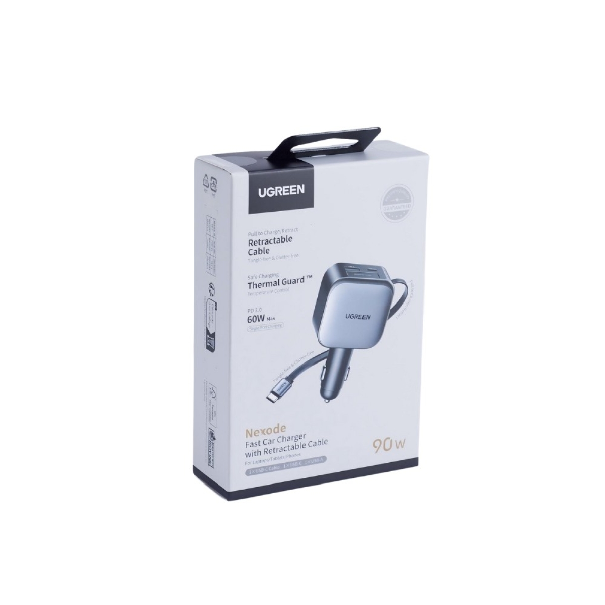 Φορτιστής Αυτοκινήτου 60W UGREEN EC602 55212B 2 Θέσεων,με καλώδιο USB-C 30W Γκρί - Image 3