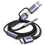 Αντάπτορας ήχου USB-C σε 3.5mm και 1xUSB-C/USB M/M UGREEN CM772 45009 - Image 2