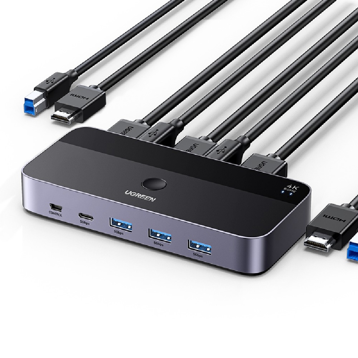 KVM Switch 2 θέσεων USB/HDMI UGREEN CM664 15707 - Image 2