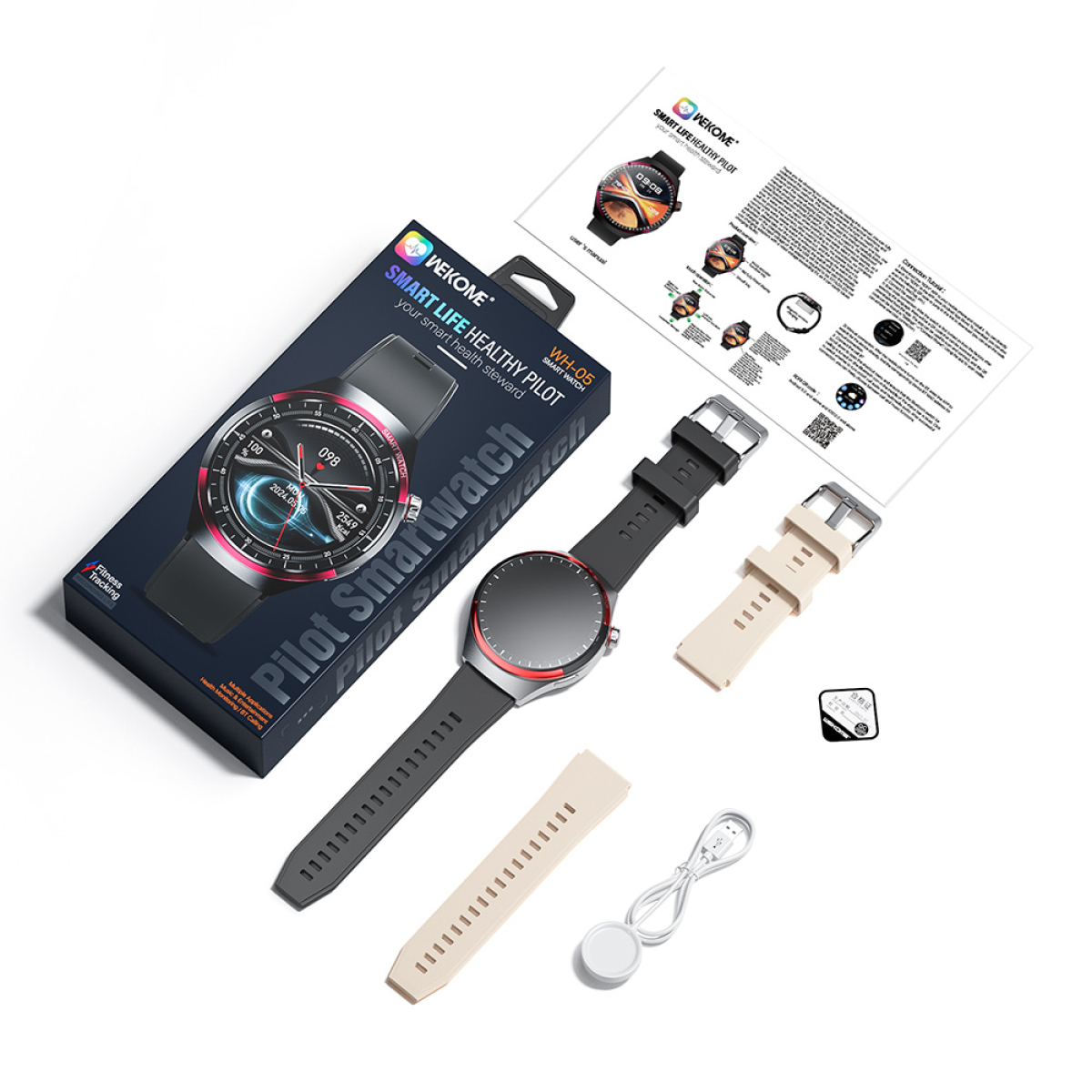 Smartwatch WK WH-05 Ασημί - Image 3
