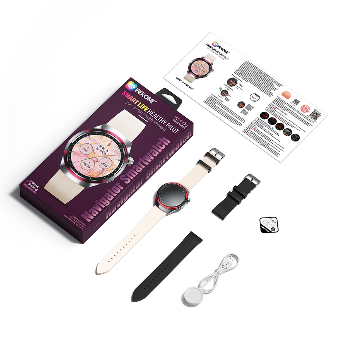 Smartwatch WK WH-06 Ασημί - Image 2