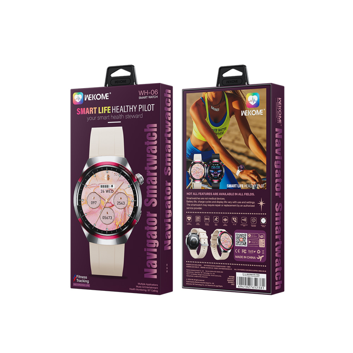 Smartwatch WK WH-06 Ασημί - Image 3