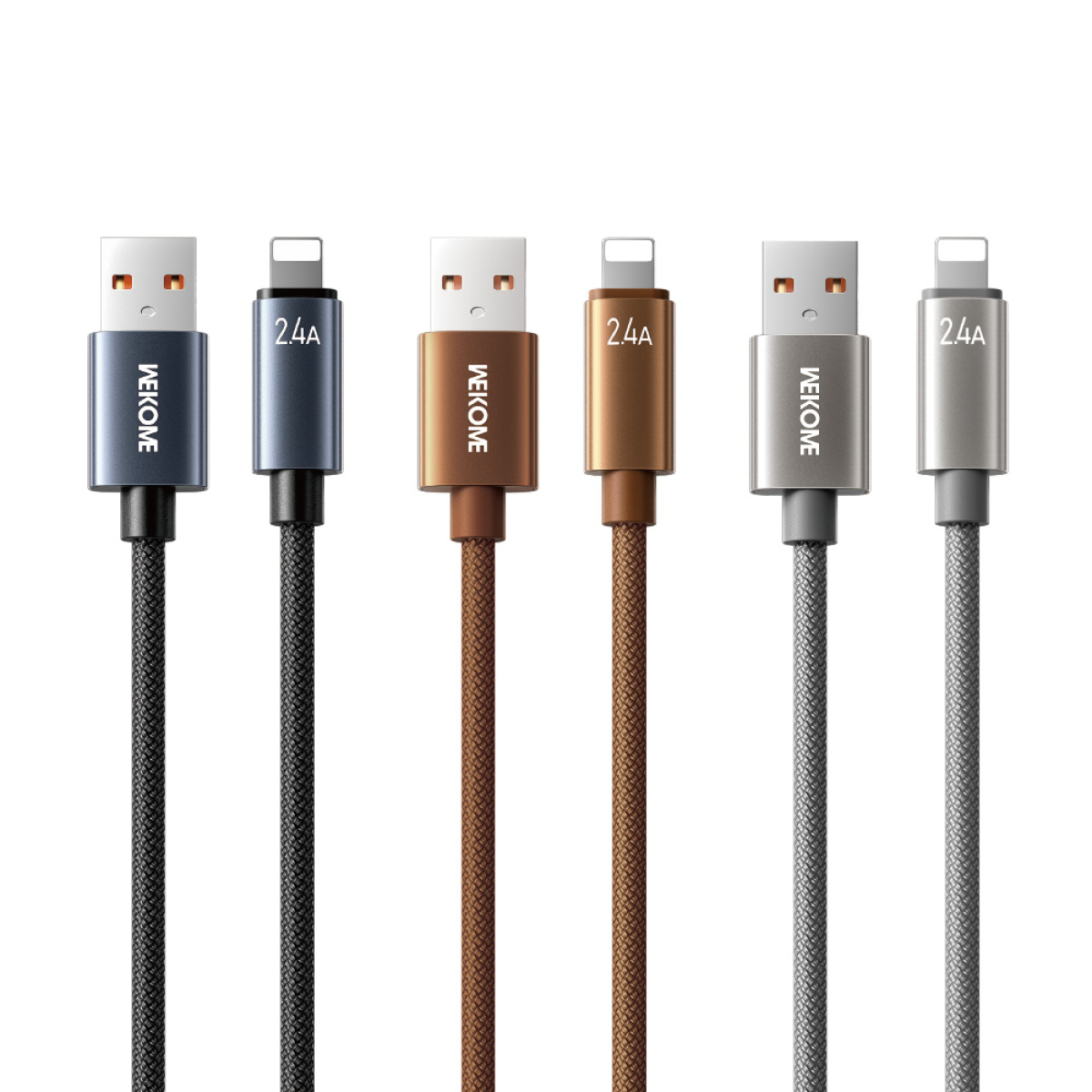 Καλώδιο Φόρτισης WK WDC-63i USB σε Lightning 1.2m Γκρι - Image 2