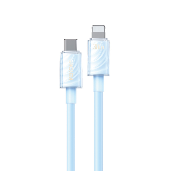 Καλώδιο Φόρτισης WK WDC-73 USB-C σε Lightning PD 30W 1.2m Μπλέ