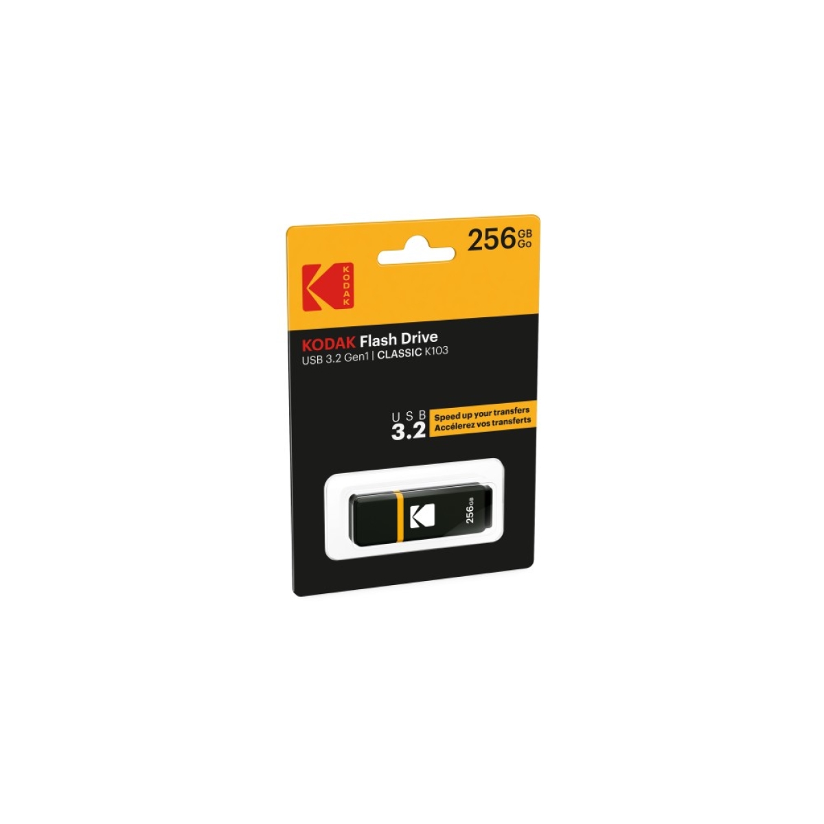 USB Stick Kodak K103 128GB Usb 3.2 Gen1 Μαύρο - Image 2