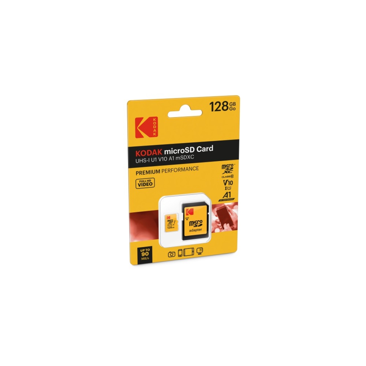 Κάρτα Μνήμης Micro SDHC Kodak 128GB UHS-I U1 V10 - Image 2
