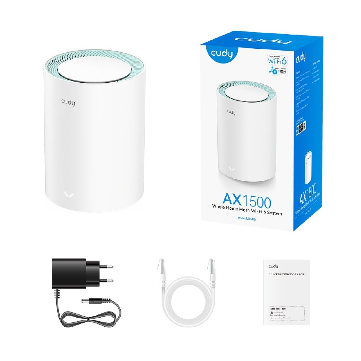 Mesh Cudy M1500 Wi-Fi6 AX1500 Gigabit (1-Pack) - Image 2
