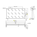 Ράφι Cantilever 1U Power On CS-1-250 Βάθους 250mm - Image 2