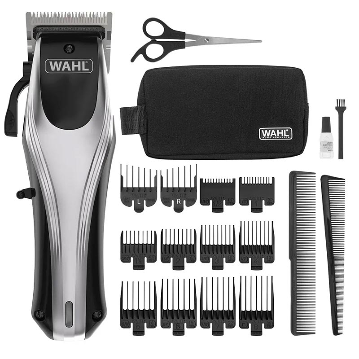 WAHL Rapid Clip Κουρευτική Μηχανή Ρεύματος και Επαναφορτιζόμενη Ασημί - Image 3