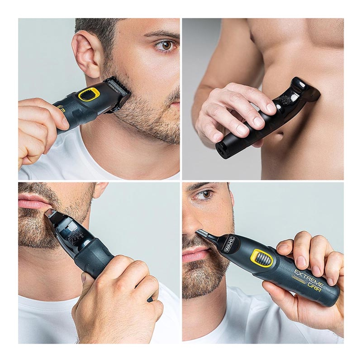 Επαναφορτιζόμενο Τρίμερ Προσώπου WAHL - EXTREME GRIP ADVANCED - Μαύρο - Image 4