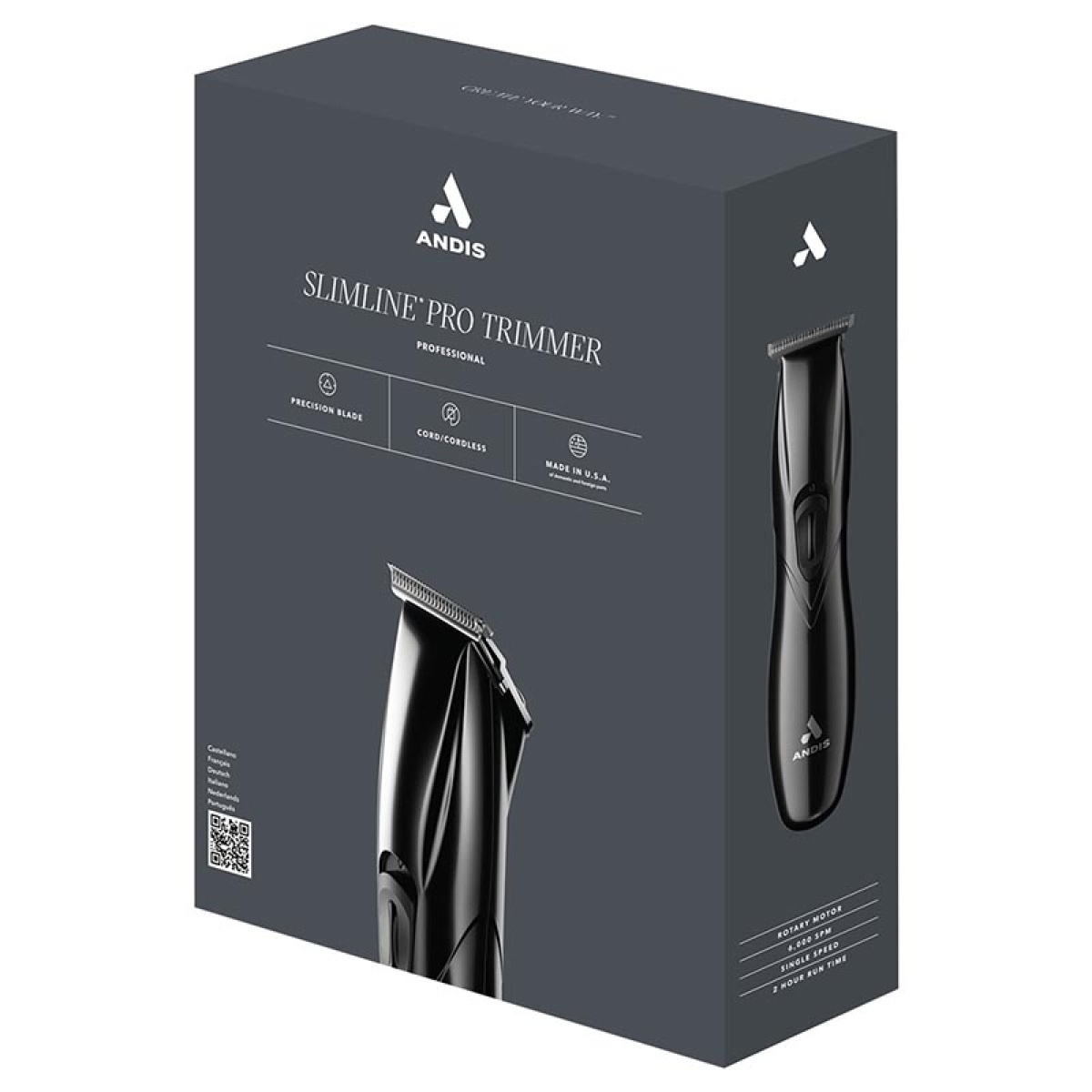 Andis Slimline Pro Li D-8 #33790 Επαγγελματικό Τρίμερ Μαύρο - Image 2