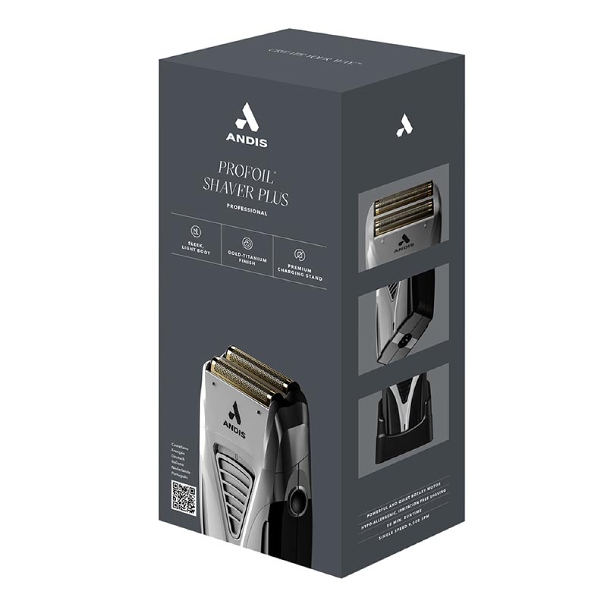 Andis ProFoil Lithium Plus Titanium TS-2 #17260 Επαγγελματική Ξυριστική Μηχανή Γκρι/Μαύρο - Image 2