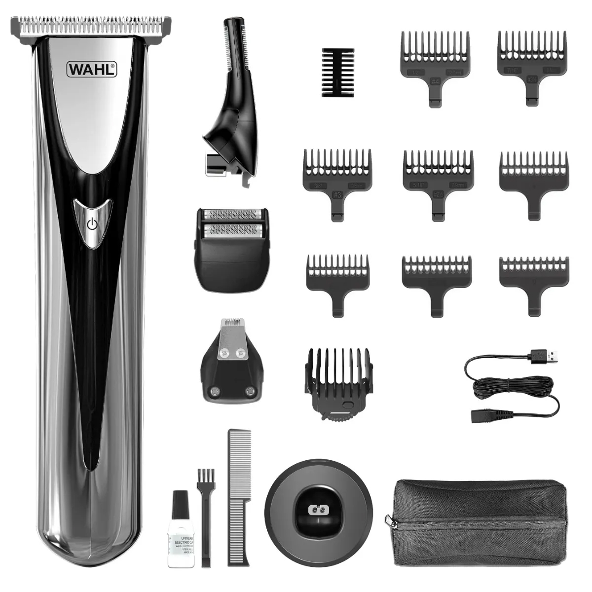 WAHL Elite Groom Επαναφορτιζόμενο Τρίμερ Ασημί - Image 3