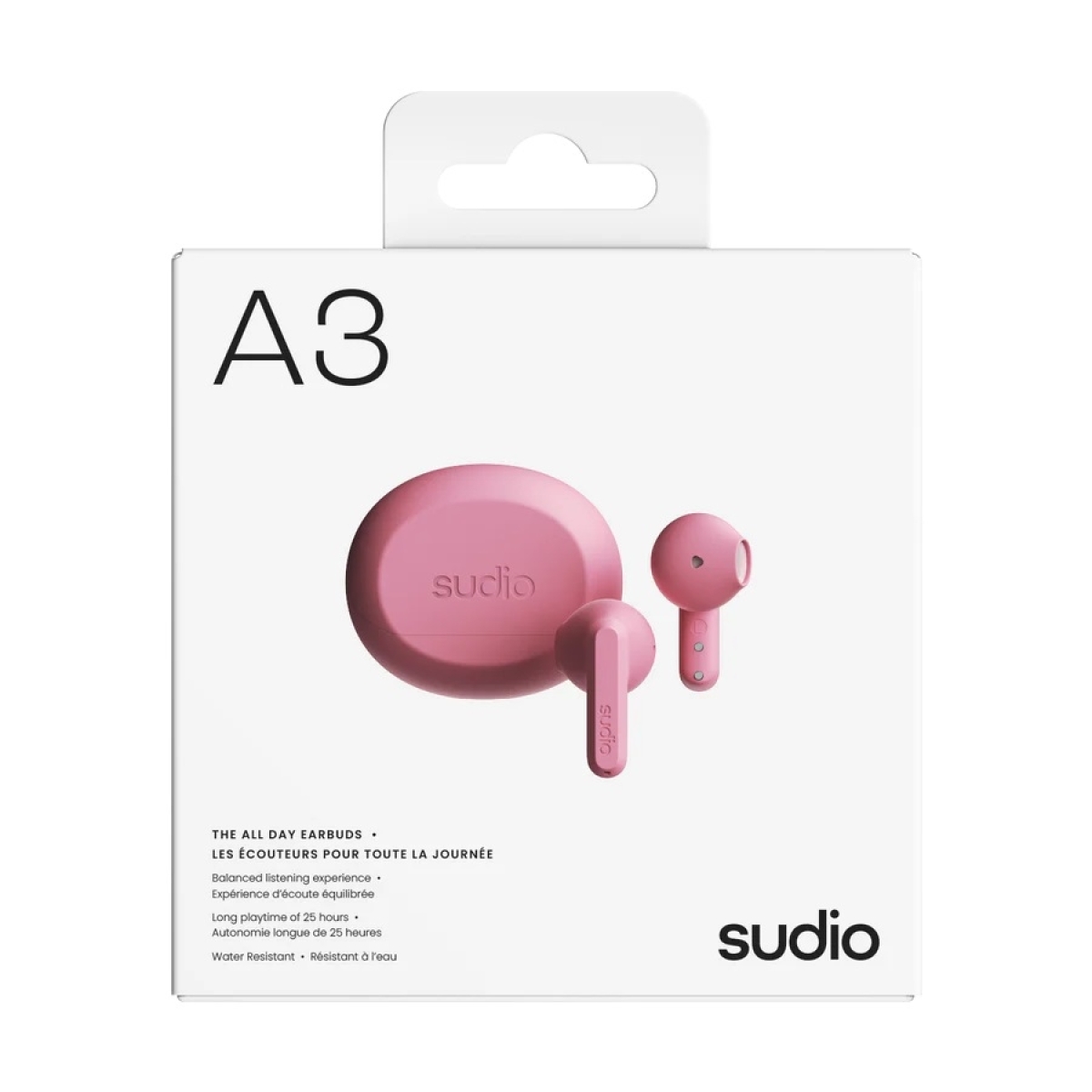 Sudio Ακουστικά True Wireless A3 Ροζ A3PNK - Image 4
