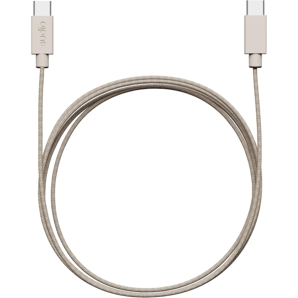 Sudio Καλώδιο Φόρτισης Type C C1-C Μπεζ 1.8m C1CSND