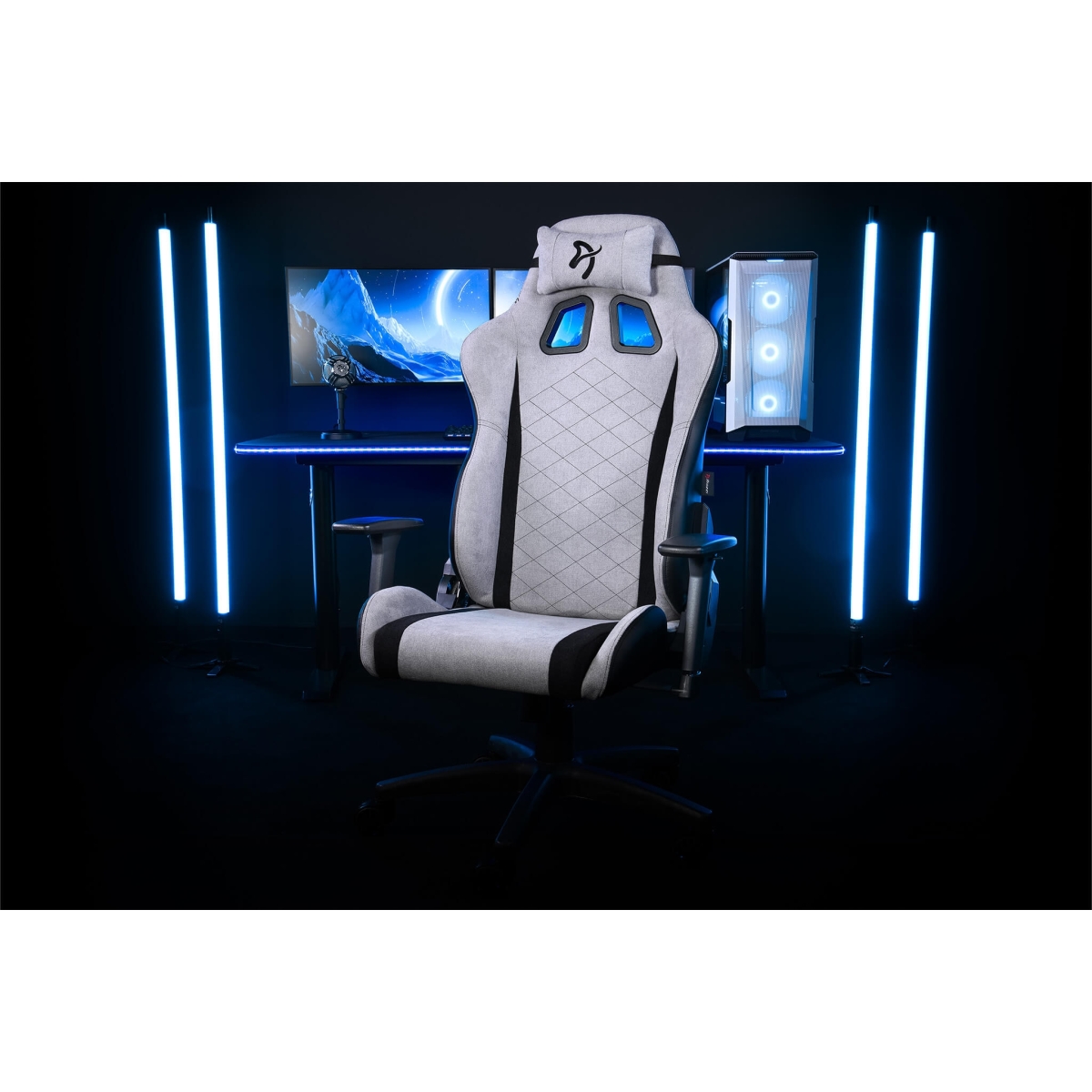 Arozzi Gaming Καρέκλα Avanti Soft Fabric Light Grey AVANTI-SFB-LG - Image 3