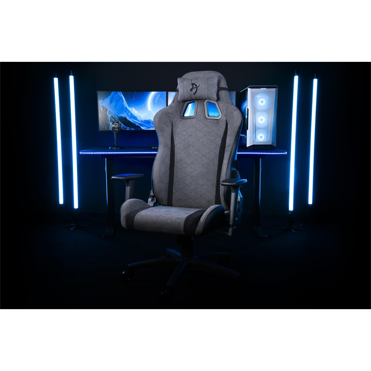 Arozzi Gaming Καρέκλα Avanti Soft Fabric Ash AVANTI-SFB-ASH - Image 3