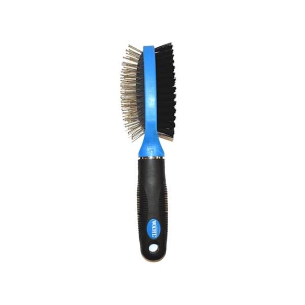 Wahl Pet Two-Sided Brush 2999-7020 Βούρτσα Σκύλων Διπλής Όψης Μπλε