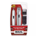 WAHL Moustache and Beard Combo Σετ Τρίμερ Μπαταρίας Ασημί - Image 2