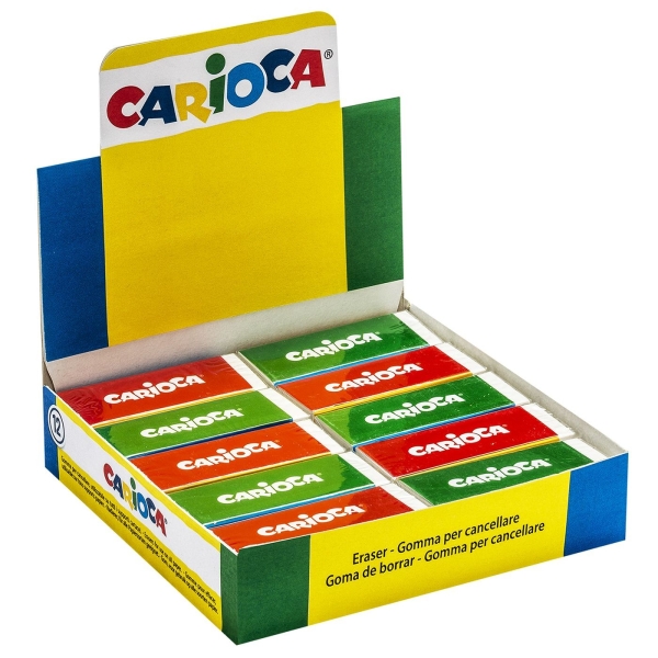Γόμα Λευκή Carioca κυτ=20τεμ  Carioca 40150 - 1 τμχ