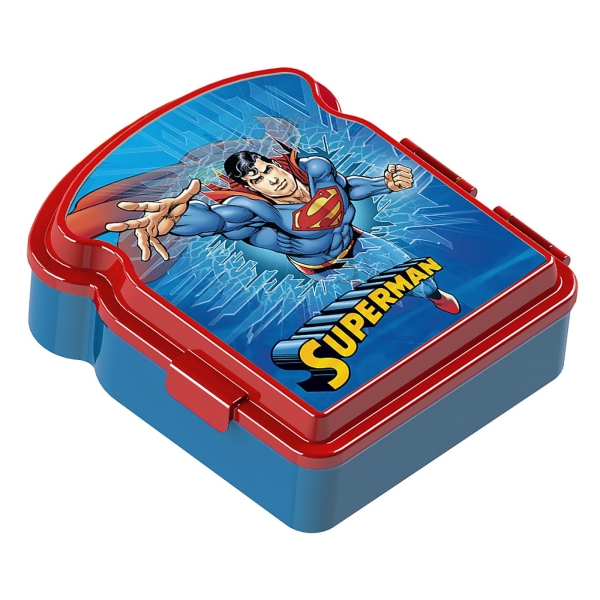 Δοχείο Πλαστικό Φαγητού Superman 16.5x15x5.5cm Warner Bros - 1 τμχ