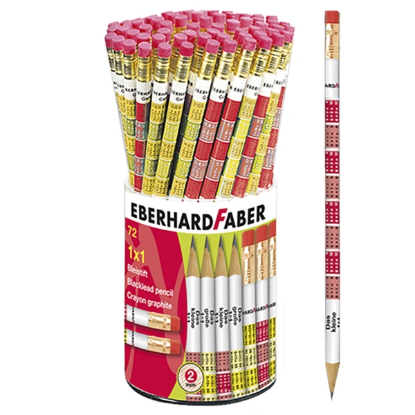 Μολύβι Γόμα Προπαίδεια πακ=72τεμ  Faber 5118-72 - 1 τμχ