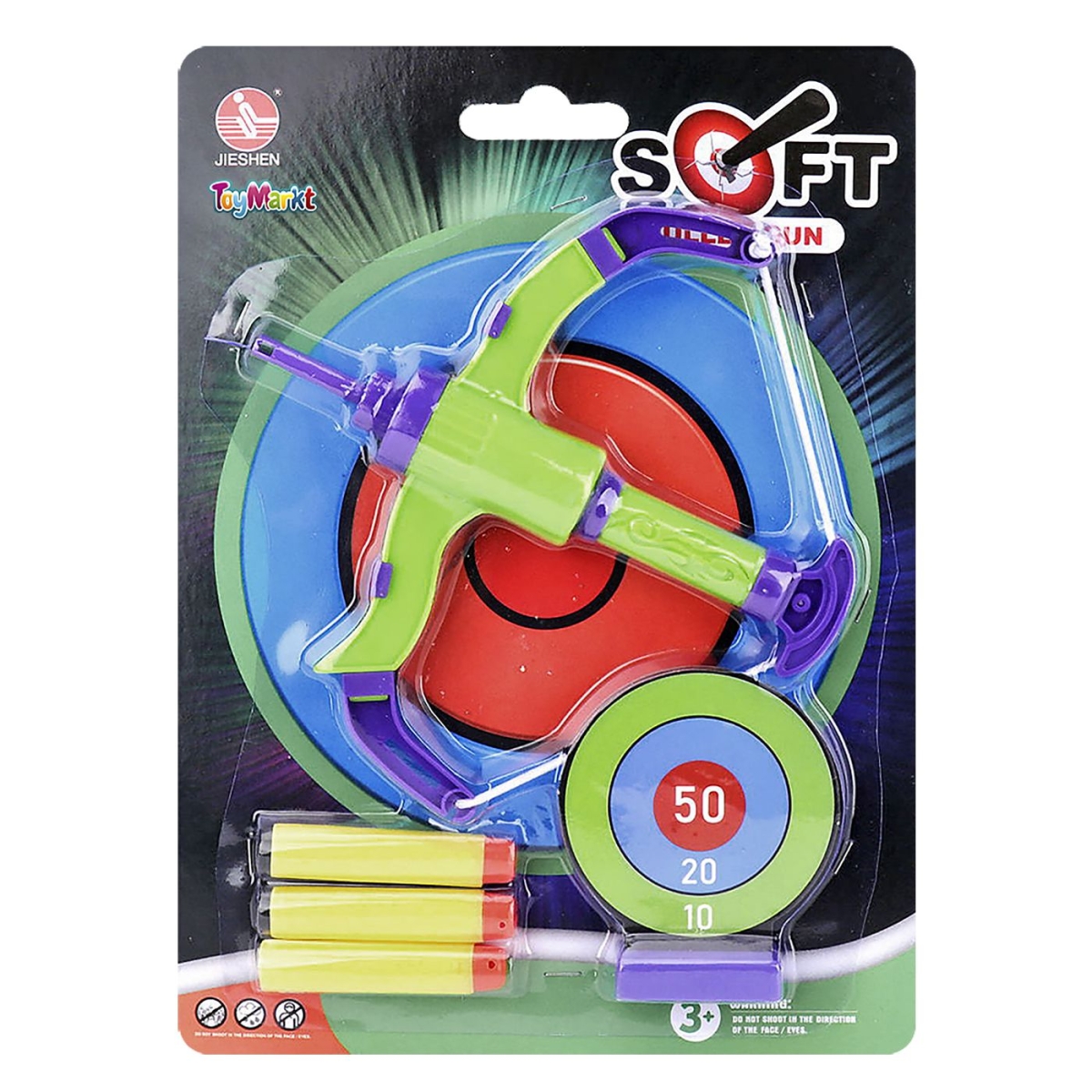 Τόξο Μίνι Στόχος Βελάκια σε Καρτέλα 26x19cm ToyMarkt 88846 - 1 τμχ - Image 2