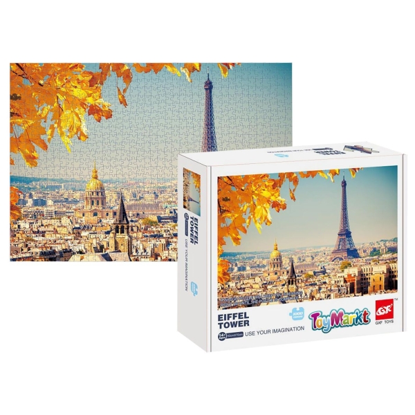 Παζλ 1000 τεμ Πύργος Αιφελ 25x20x5cm ToyMarkt 891773 - 1 τμχ