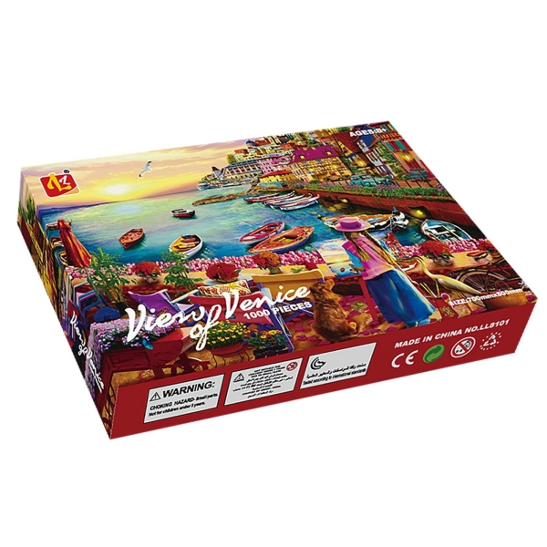 Παζλ 1000 τεμ Πίνακας View Venice 29x20x5cm ToyMarkt 891880 - 1 τμχ
