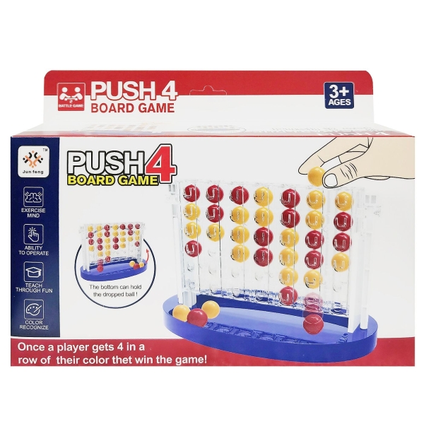 Push 4 on Board Game 25x18x8cm ToyMarkt 891884 - 1 τμχ