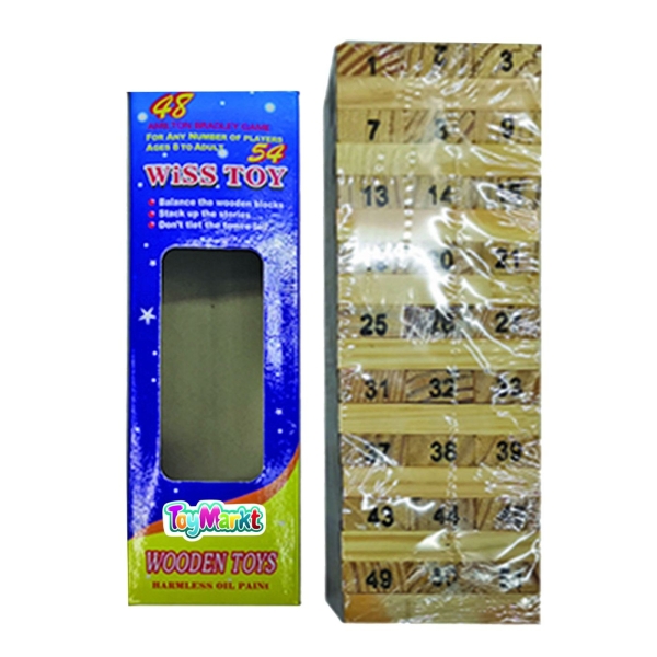 Επιτραπέζιο Πύργος με Τουβλάκια 23,5x7,5x7,5cm ToyMarkt 89348 - 1 τμχ