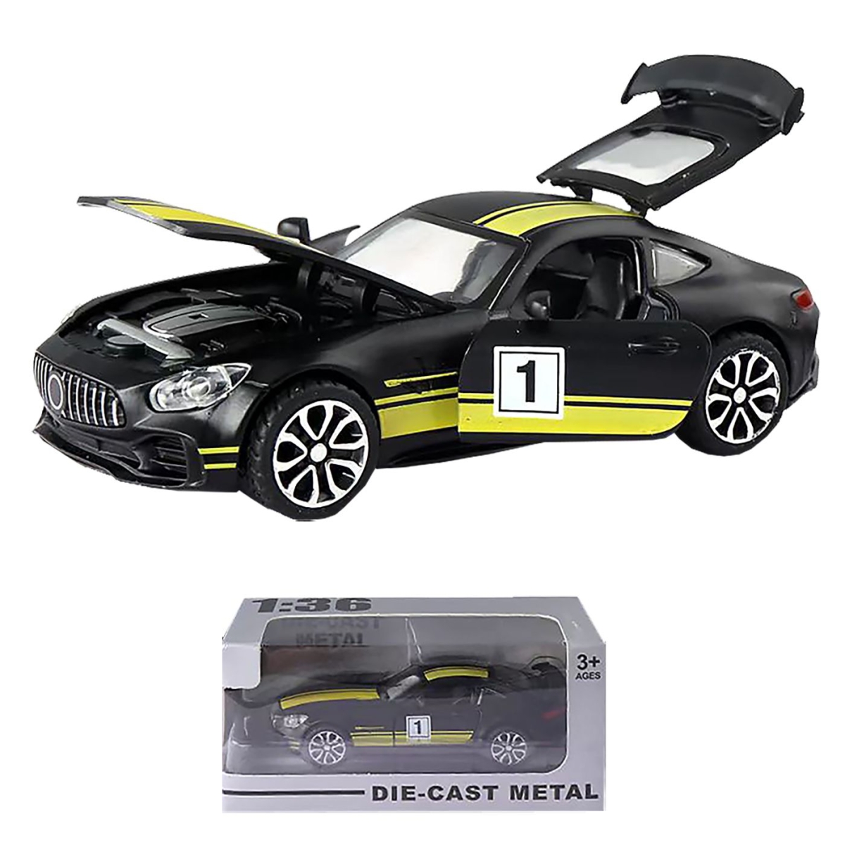 Die Cast Pull Back 1:36 Mersedes Σπορ 15x7x7cm ToyMarkt 902321 - 1 τμχ - Image 2