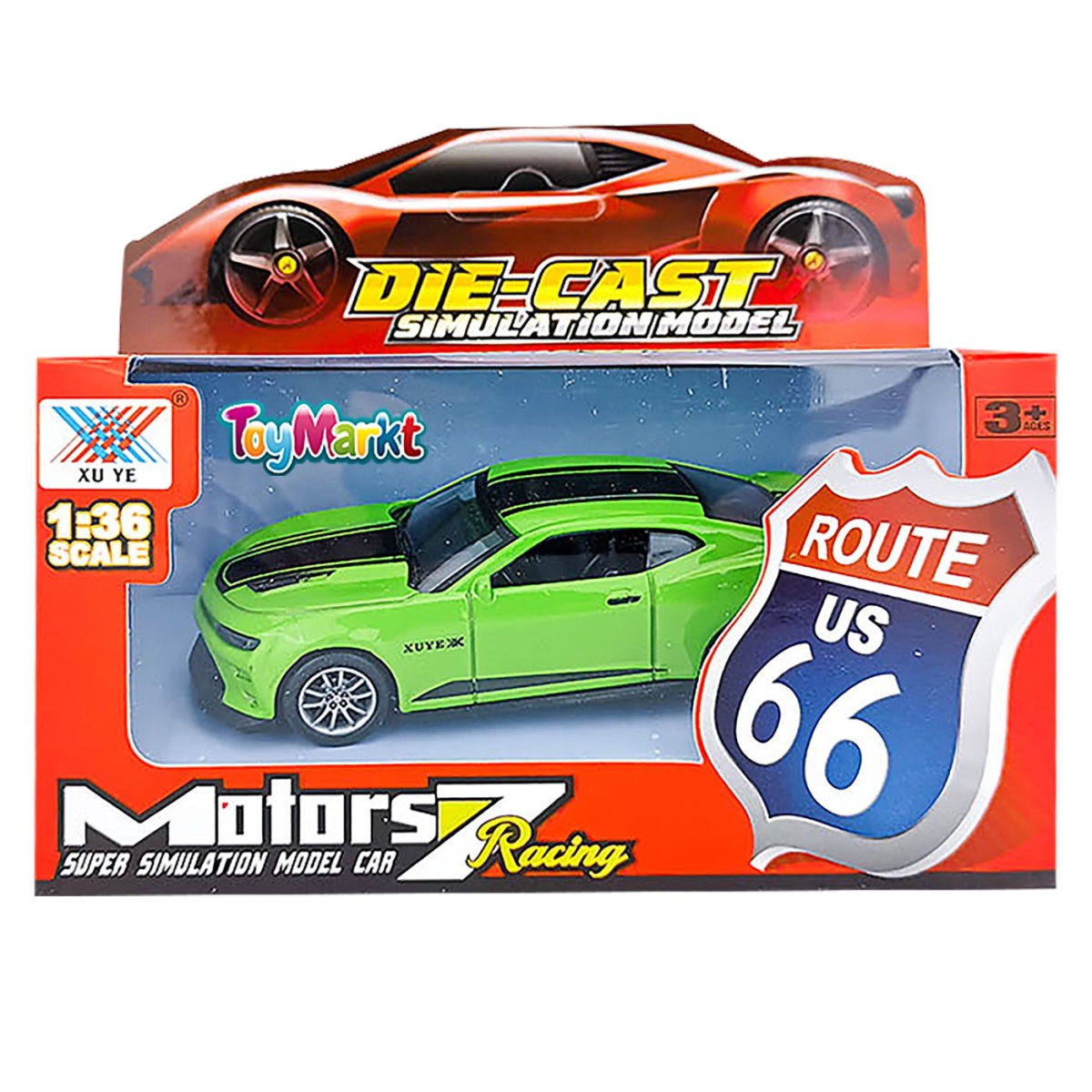 Pull Back Μεταλλικό Route 66 15x12x6cm ToyMarkt 902336 - 1 τμχ - Image 2