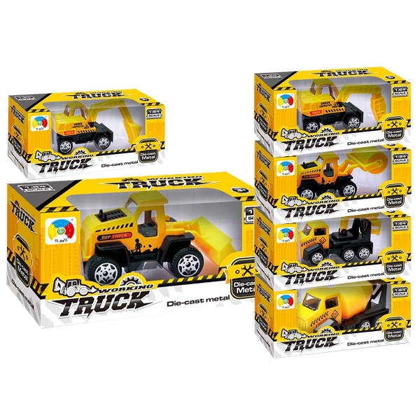 Δομικό Όχημα Free Wheels Μεταλλικό 11x5x4cm ToyMarkt 913086 - 1 τμχ