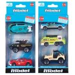Σετ 3 τεμ Μεταλλικά Οχήματα Free Wheels 21x9cm ToyMarkt 913103 - 1 τμχ