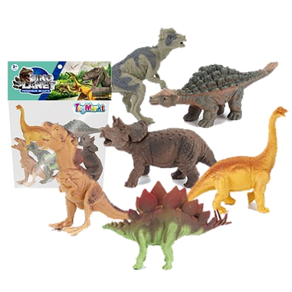 Σετ 6 Δεινόσαυροι 10cm 23x21cm ToyMarkt 913146 - 1 τμχ