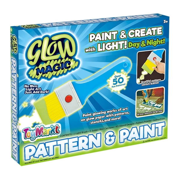 Pattern Painter Πινέλο Μπαταρίας, Φωσφορίζει στο Σκοτάδι 30x25x3cm ToyMarkt 913197 - 1 τμχ