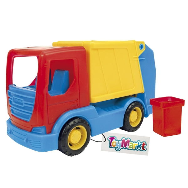 Απορριματοφόρο Πλαστικό Free Wheels + Κάδος 24x15x12cm ToyMarkt 913265 - 1 τμχ