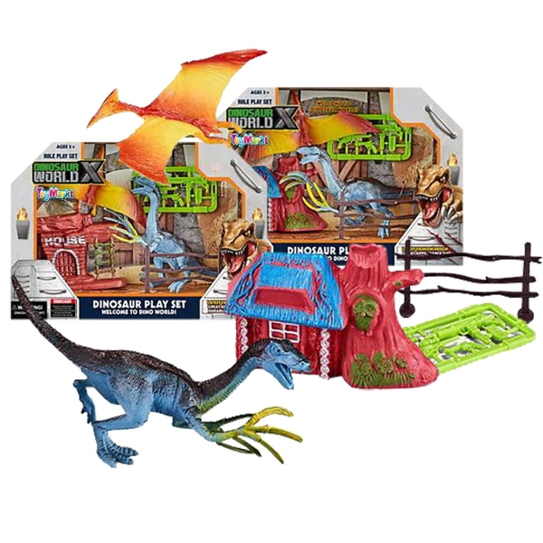 Δεινόσαυροι & Σπιτάκια Κουτί Dinosaur World 24x17x7cm ToyMarkt 913386 - 1 τμχ