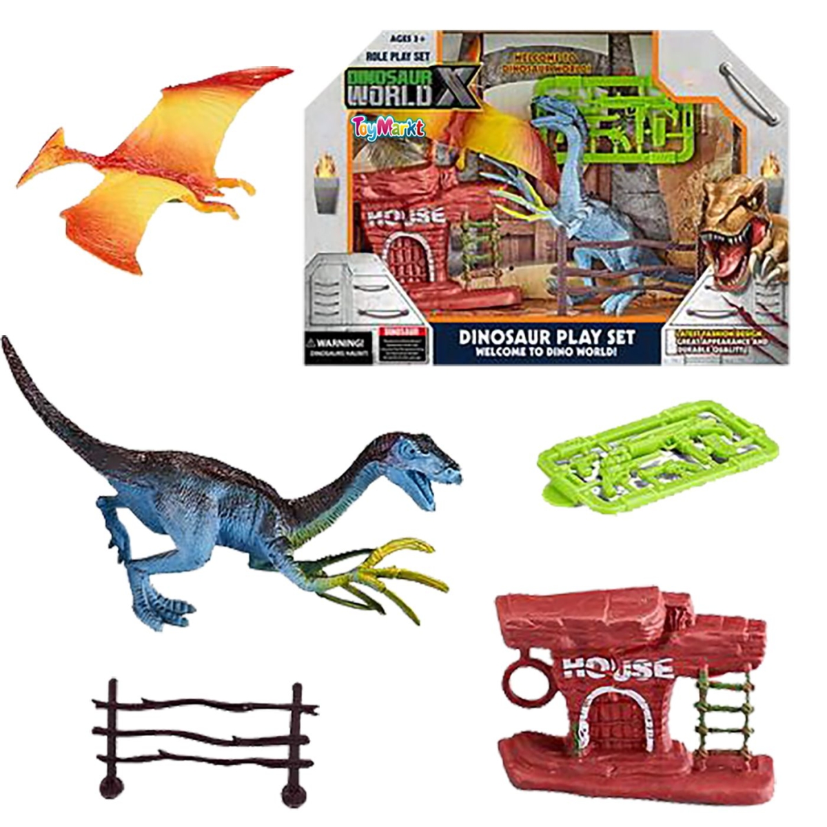 Δεινόσαυροι & Σπιτάκια Κουτί Dinosaur World 24x17x7cm ToyMarkt 913386 - 1 τμχ - Image 2