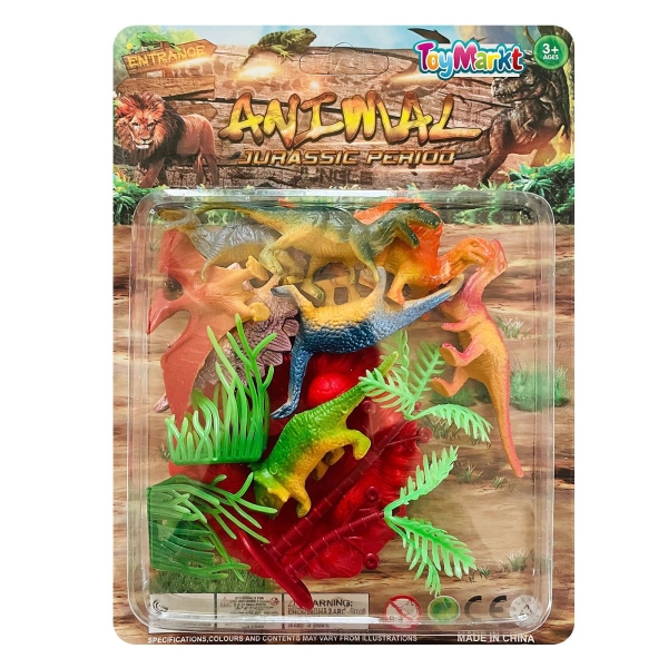 Δεινοσαυράκια Μίνι Καρτέλα 19x14x3cm ToyMarkt 913498 - 1 τμχ
