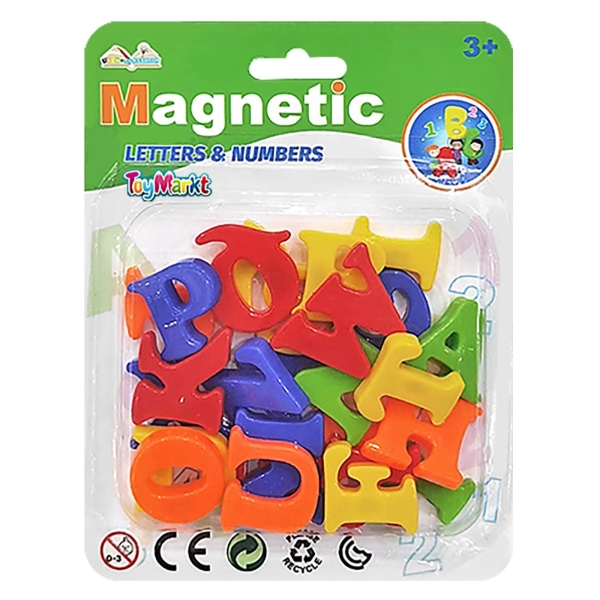 Μαγνητικά Γράμματα Μικρή Καρτέλα 18x14x2cm ToyMarkt 913511 - 1 τμχ