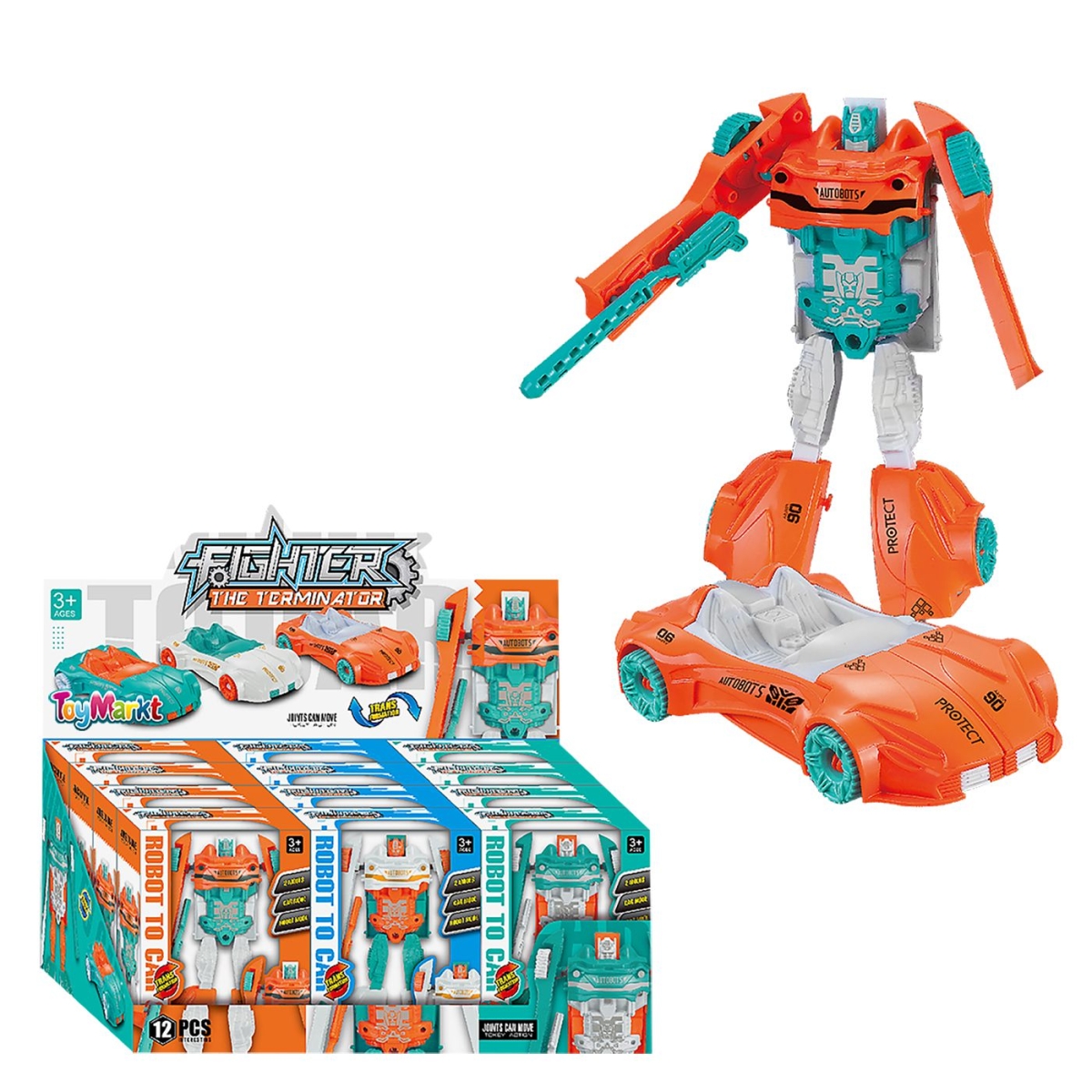 Ήρωας Robot-Όχημα Fighter Κουτί 15x11x5cm ToyMarkt 913515 - 1 τμχ - Image 2