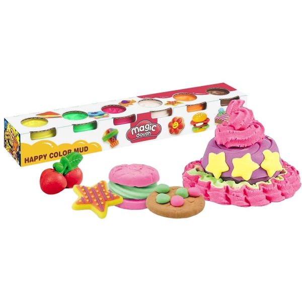 Μαγική Ζύμη σετ 6 Χρωμάτων 31x4x5cm ToyMarkt 913560 - 1 τμχ