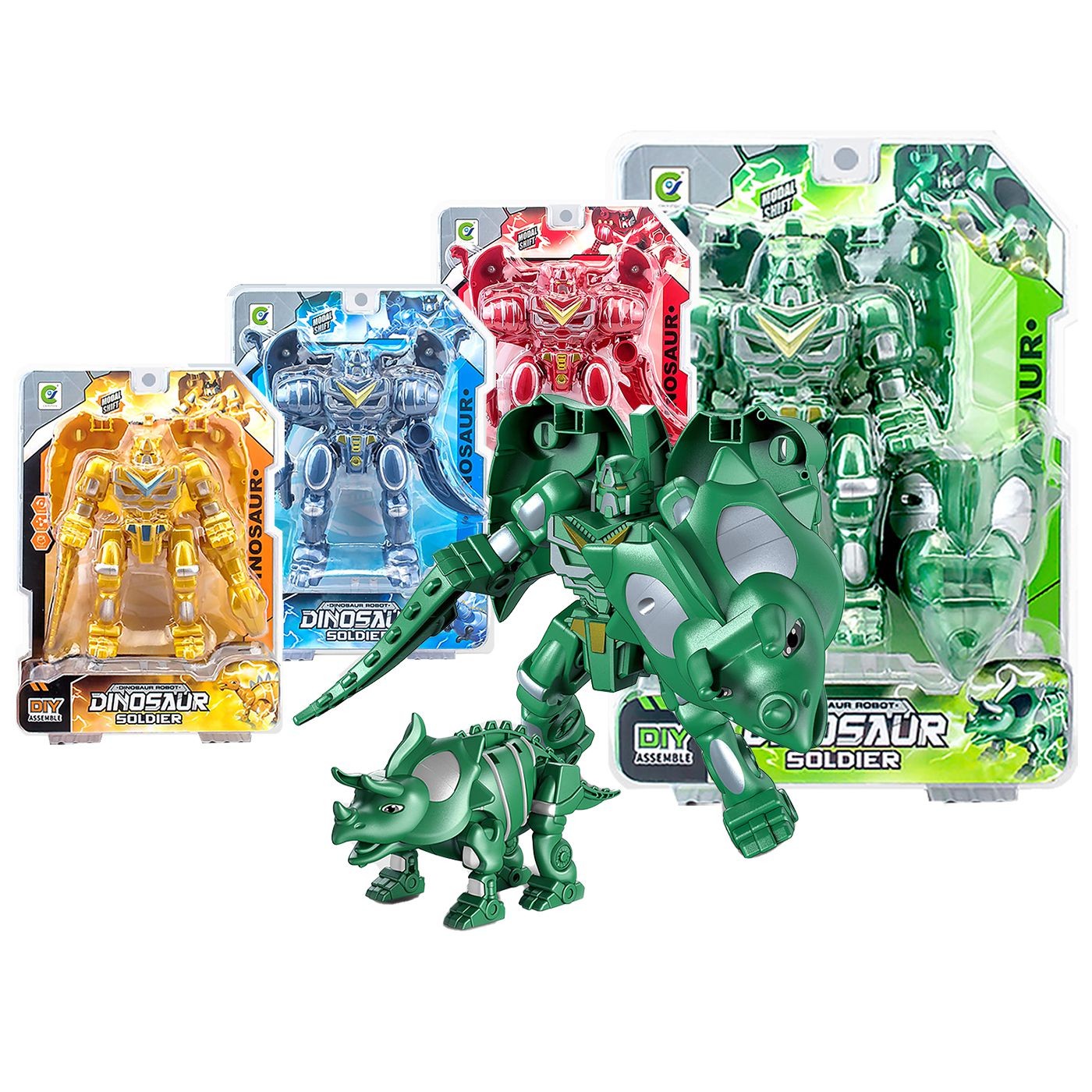 Robot-Δεινόσαυρος 2 Σε 1 Σε Καρτέλα 19X26X6Cm Toymarkt 913565 - 1 Τμχ