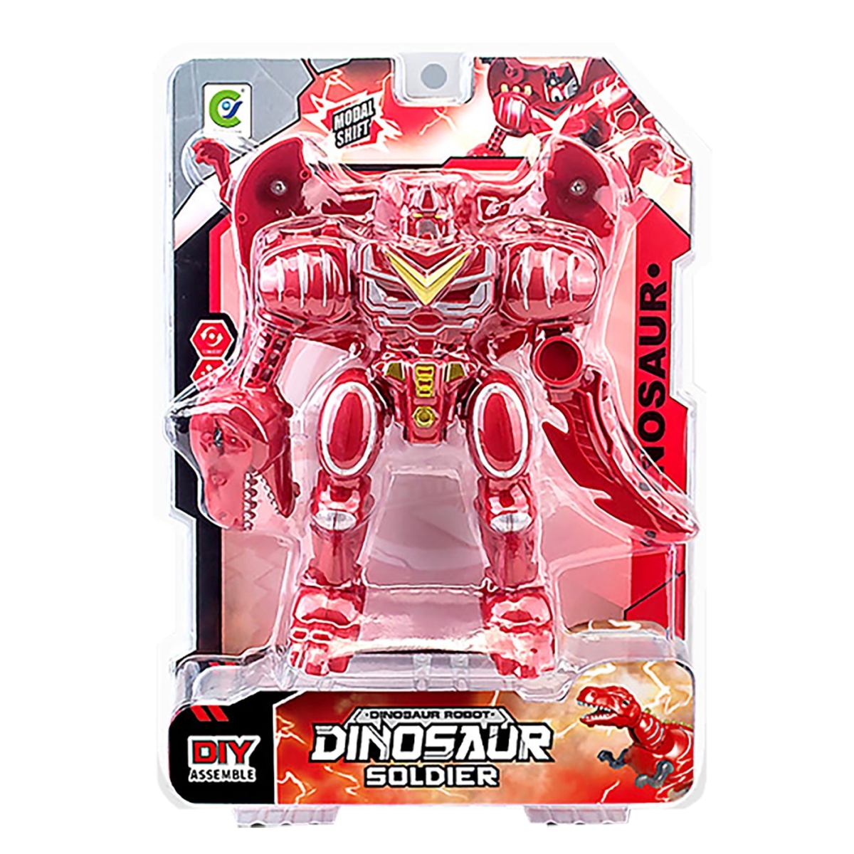Robot-Δεινόσαυρος 2 σε 1 σε Καρτέλα 26x19x6cm ToyMarkt 913565 - 1 τμχ - Image 2