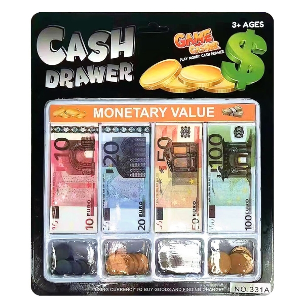 Συρτάρι Ταμειακής Μηχανής με Euro 28x24x2cm ToyMarkt 913663 - 1 τμχ