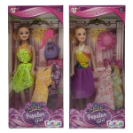 Κούκλα Popular Girl & Αξεσουάρ & Φορέματα 32x14x5cm ToyMarkt 922072 - 1 τμχ