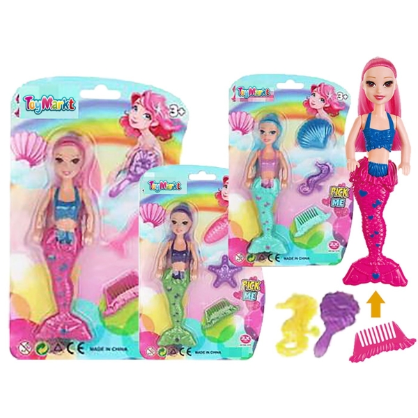 Γοργόνα 17cm σε Καρτέλα 23x15x3cm ToyMarkt 922087 - 1 τμχ